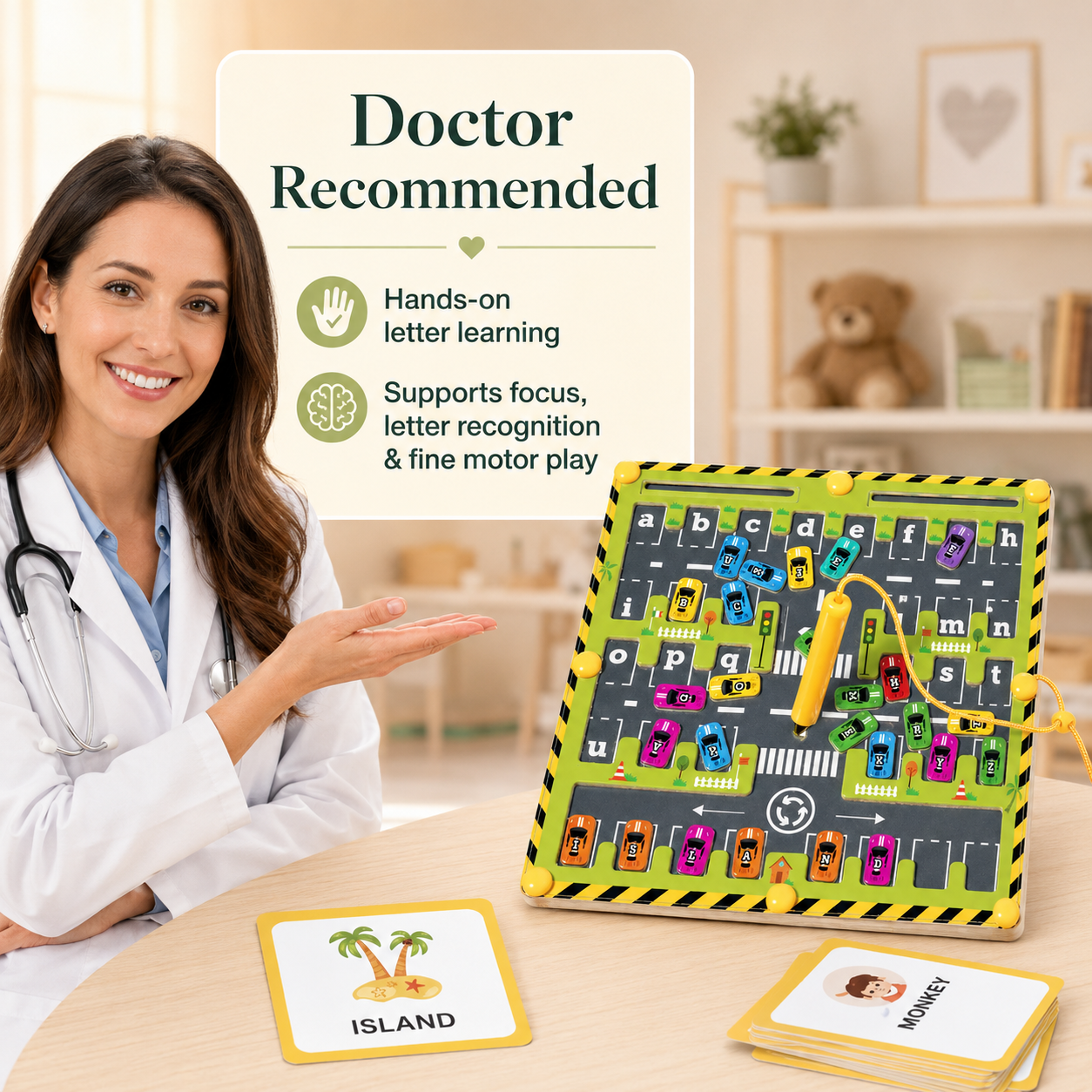 Montessori BrightMaze™ Alphabet Board